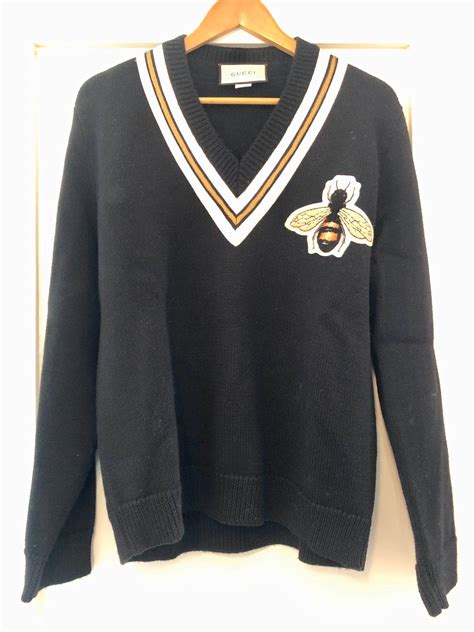 gucci bumblebee sweater|gucci jumper women's.